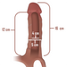 Intense Arnes Hueco Con Dildo Silicona 16 X 3.5 Cm