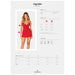 Obsessive Ingridia Chemise & Tanga Rojo