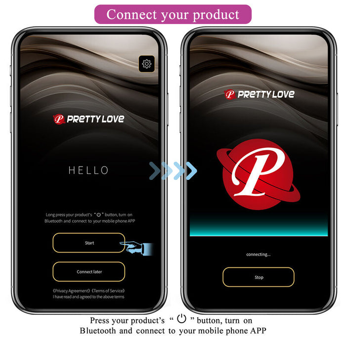 Pretty Love Hector Vibrador Electroshock Con App