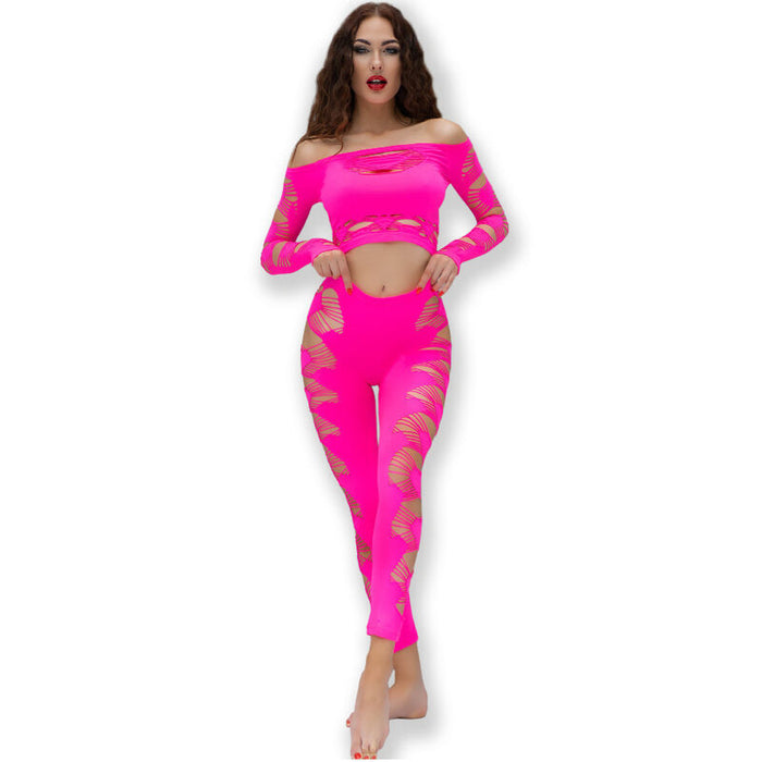 Chilirose CR 4632 Top & Pantalon Fucsia