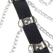 Subblime Arnes De Pecho Cadenas Cuero Negro