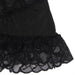 Subblime Babydoll Con Tirantes Ajustables Y Estampado Floral De Encaje Transparente Negro