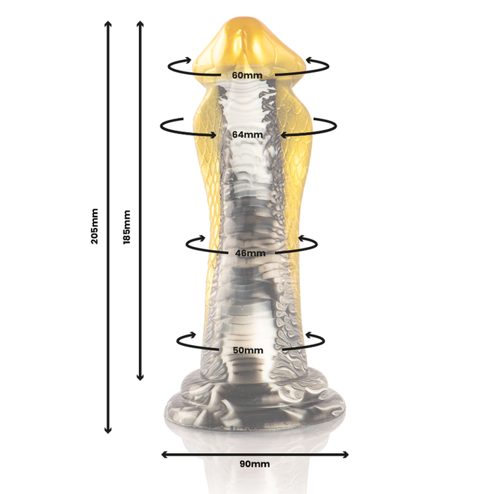 Epic Drakon Dildo Cobra Amarilla 20 cm