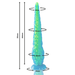 Epic Scylla Dildo Fino Fluorescente 32 cm