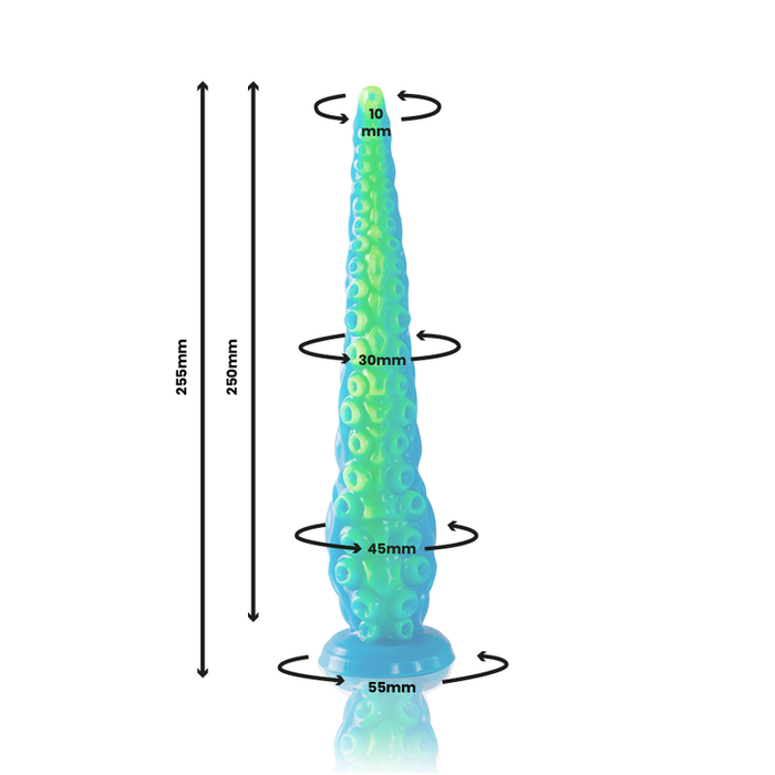 Epic Scylla Dildo Fino Fluorescente 25 cm