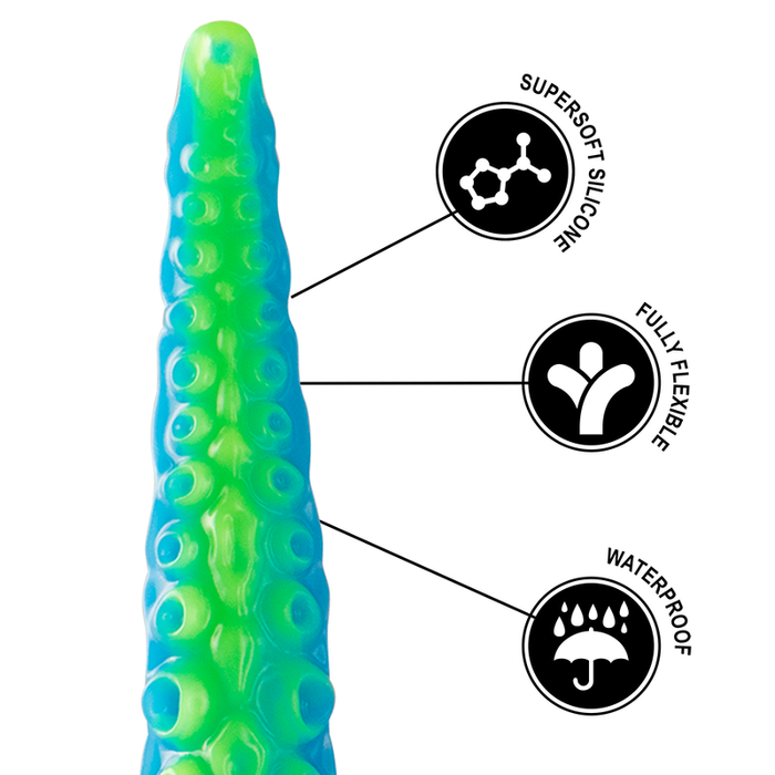 Epic Scylla Dildo Fino Fluorescente 25 cm