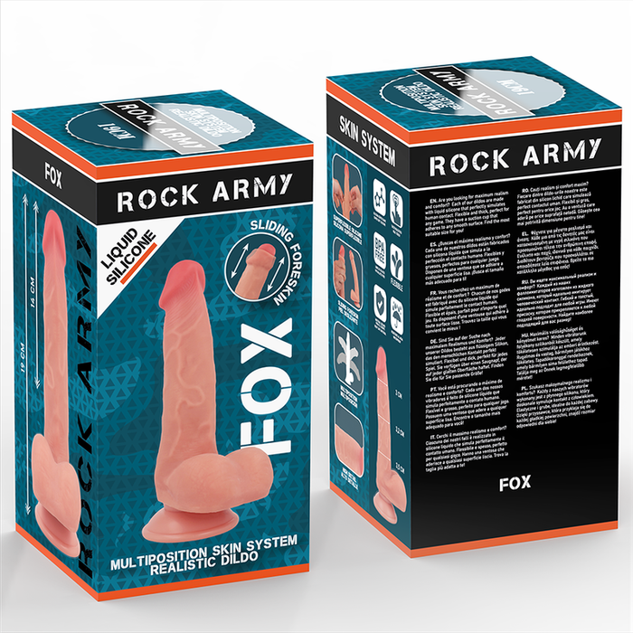 Rock Army Raptor Dildo Realista Dual Density 19 Cm