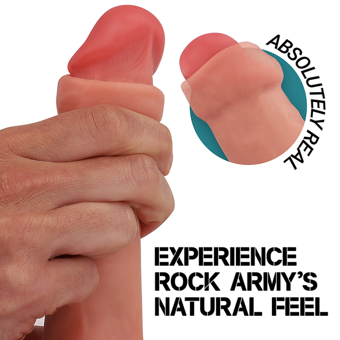 Rock Army Raptor Dildo Realista Dual Density 19 Cm