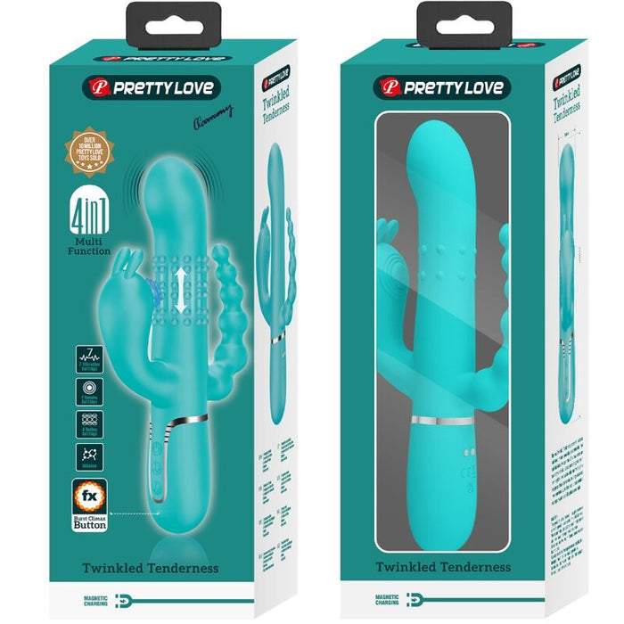 Pretty Love Cammy Triple Vibrador Rabbit 22 Cm