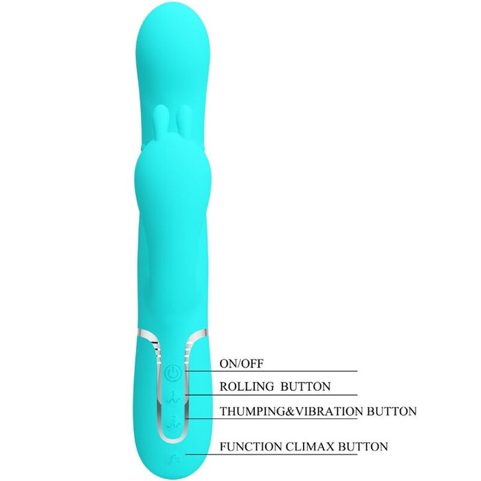 Pretty Love Cammy Triple Vibrador Rabbit 22 Cm