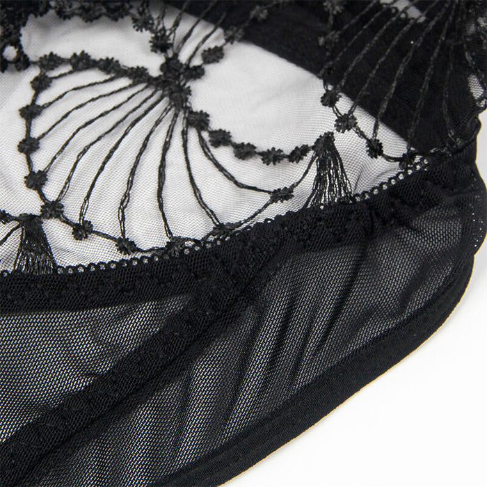 Subblime Body Transparente Con Encaje Hueco Negro
