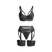 Subblime Set Sujetador Con Liguero Bondage Negro
