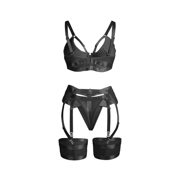 Subblime Set Sujetador Con Liguero Bondage Negro