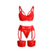 Subblime Set Sujetador Con Liguero Bondage Rojo