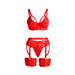 Subblime Set Sujetador Con Liguero Bondage Rojo