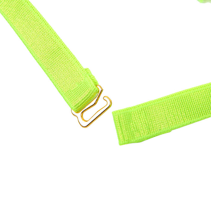 Subblime Set Sujetador Con Collar Y Detalles Para Piernas Verde Fluorescente