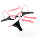 Subblime Set Sujetador Con Collar Y Detalles Para Piernas Rosa Fluorescente