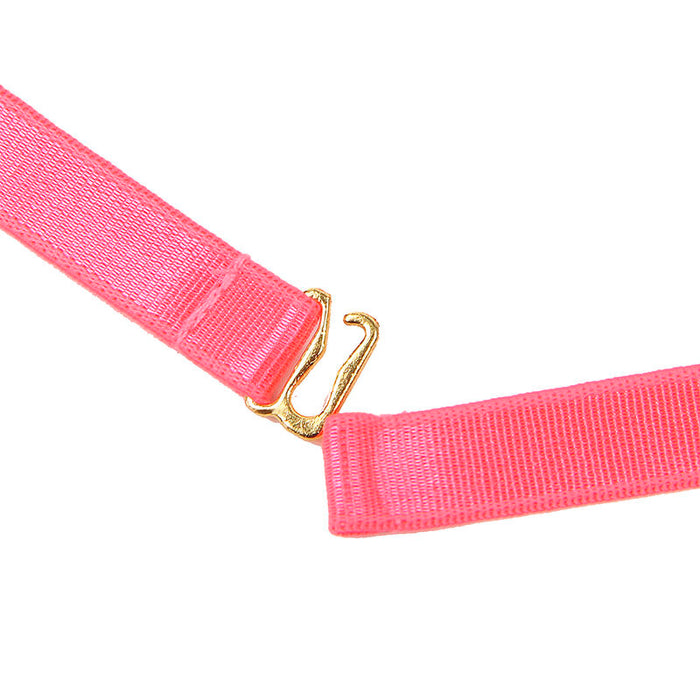 Subblime Set Sujetador Con Collar Y Detalles Para Piernas Rosa Fluorescente