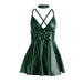 Subblime Vestido Con Tirantes De Cuero Verde