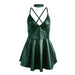 Subblime Vestido Con Tirantes De Cuero Verde
