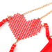 Subblime Conjunto Sujetador Con Cadenas Y Corazon De Malla Rojo