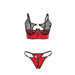 Subblime Conjunto Sujetador Con Cremallera De Malla De Charol Rojo
