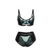 Subblime Conjunto Sujetador Con Cremallera De Malla De Charol Verde S/m