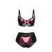 Subblime Conjunto Sujetador Con Cremallera De Malla De Charol Rosa