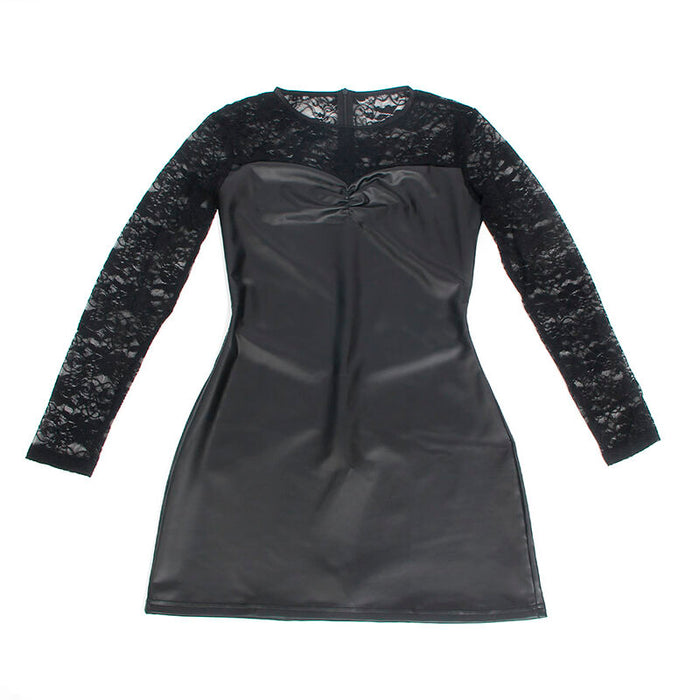 Subblime Vestido De Manga Larga Con Encaje Negro