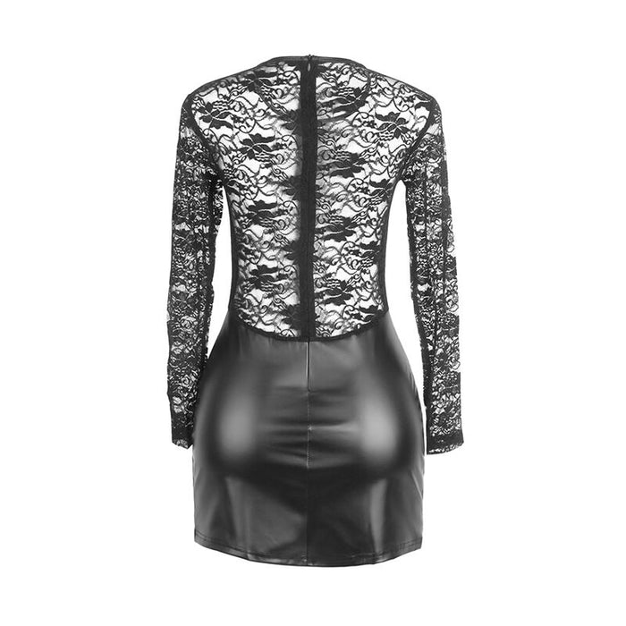 Subblime Vestido De Manga Larga Con Encaje Negro