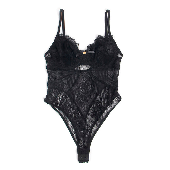 Subblime Body De Encaje Con Cierre Inferior Negro