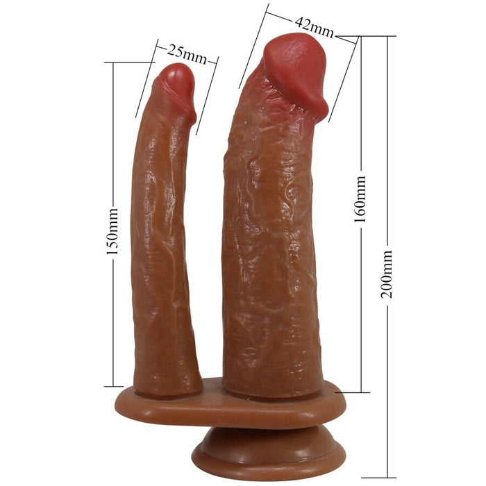 Pretty Love Hulbert Doble Dildo Con Vibracion 20 Cm